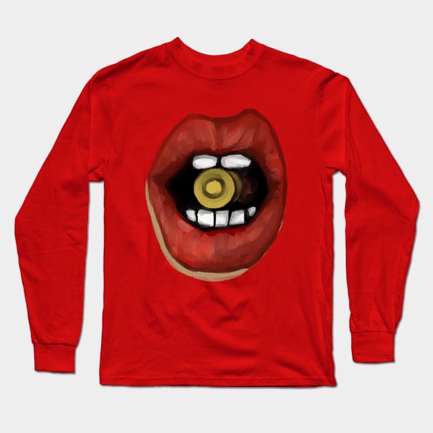 biting the bullet Long Sleeve T-Shirt by Newtegan